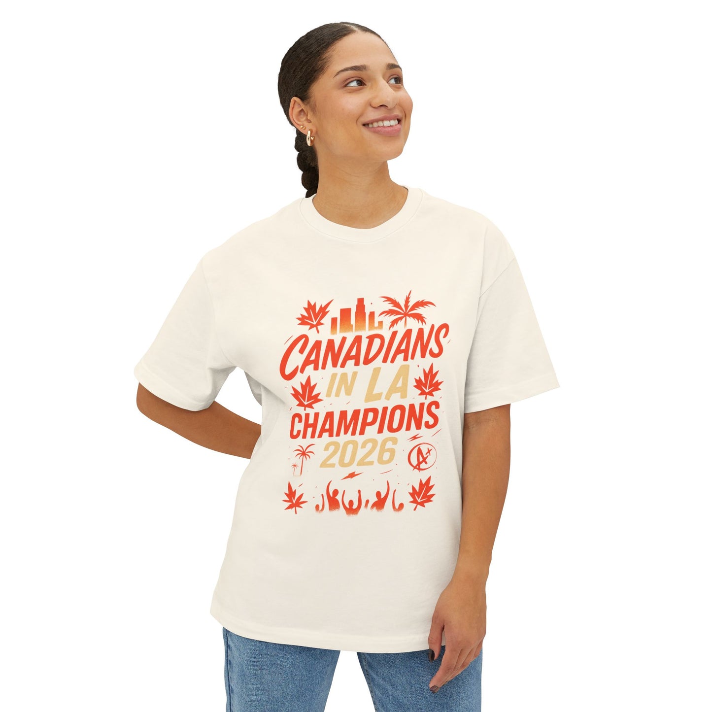Canadians in LA Champions 2026 Tee – West Coast Meet-Up Vibe + Canadian Soccer Energy
