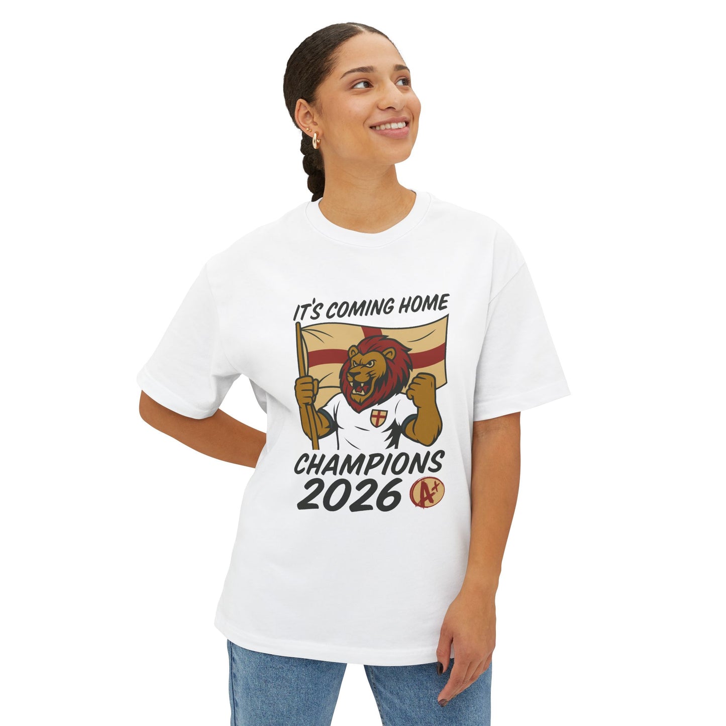 It’s Coming Home Champions 2026 Tee – England Pride & Roaring Lion