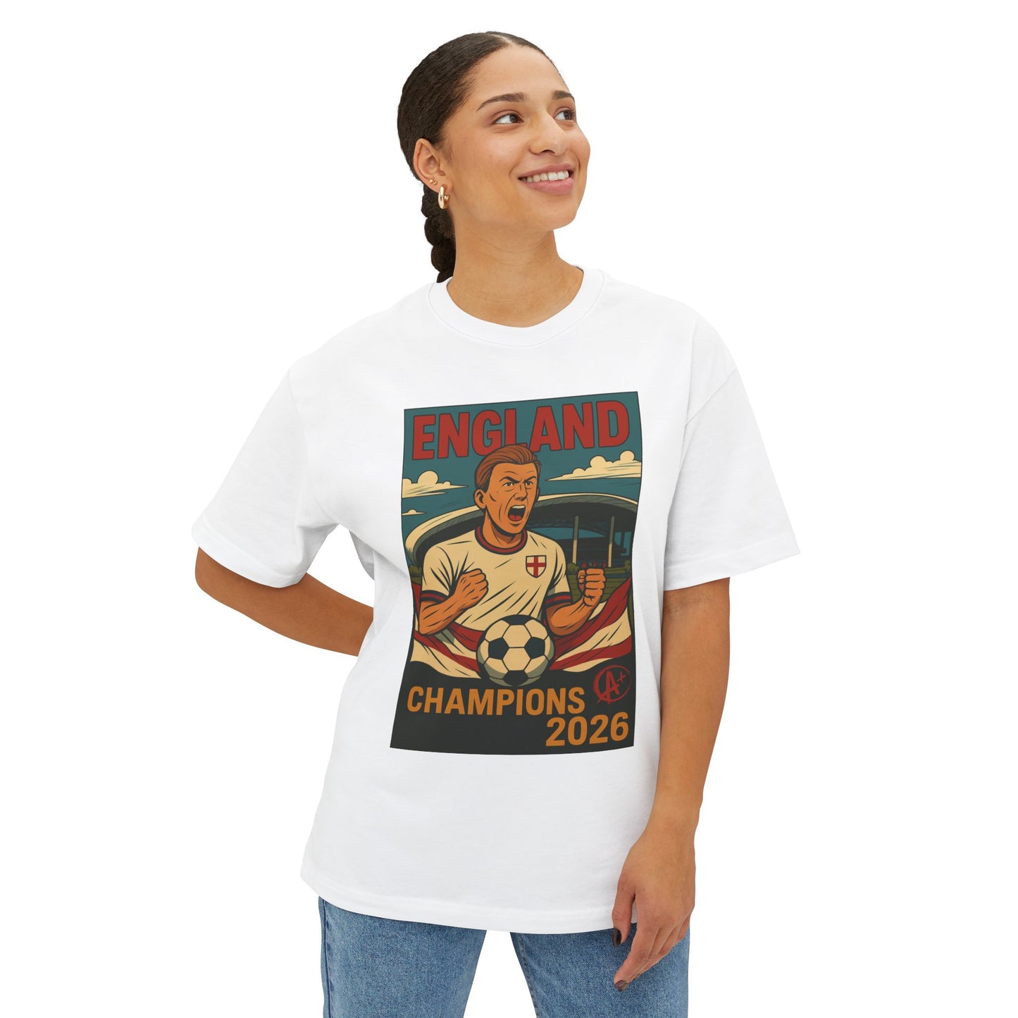 England 2026 Champions Tee – Three Lions Crest Victory
