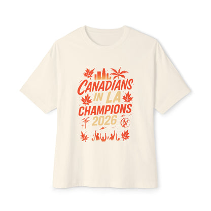 Canadians in LA Champions 2026 Tee – West Coast Meet-Up Vibe + Canadian Soccer Energy