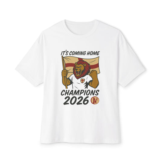 It’s Coming Home Champions 2026 Tee – England Pride & Roaring Lion