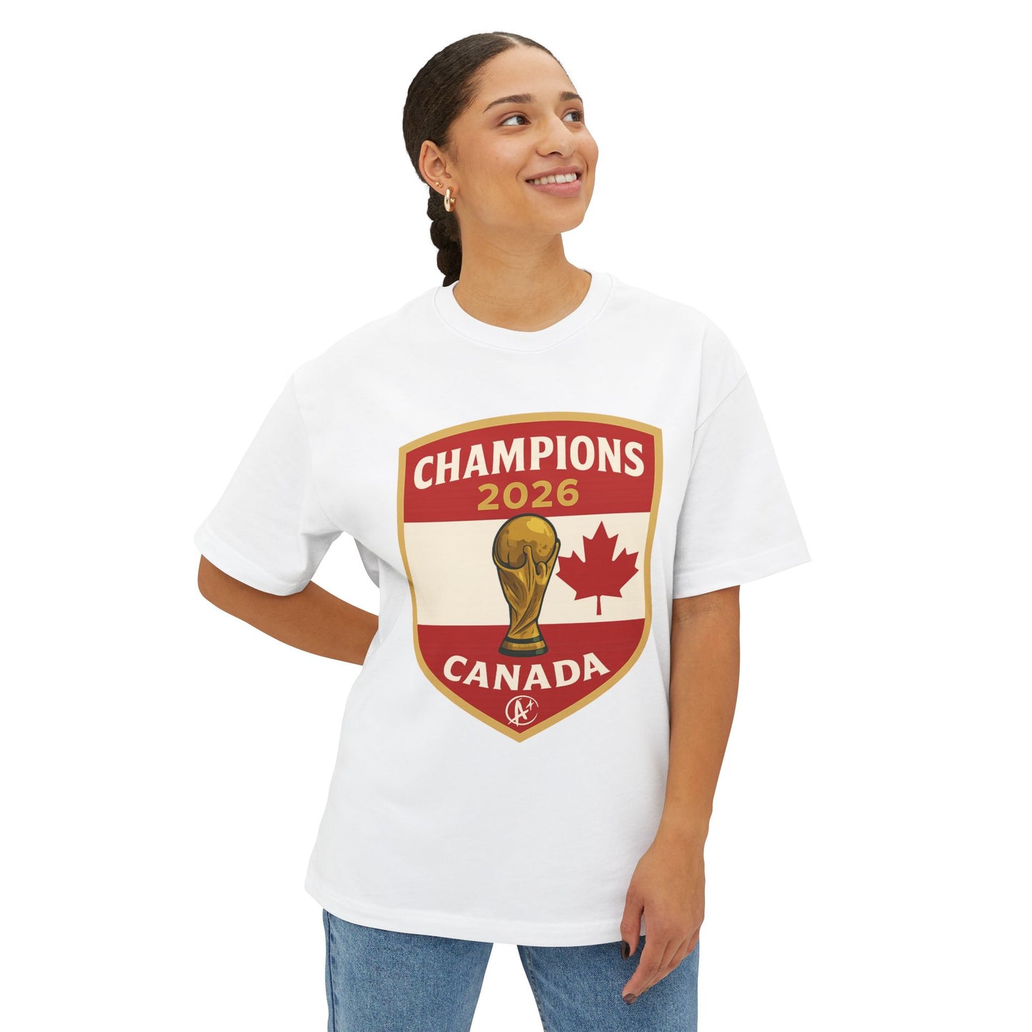 Canada 2026 Champions Shield Tee – Northern Pride & Victory Badge